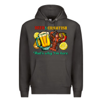 Smoke beer&crawfish that's why i'm here Premium Hoodie - FaDigitalArtStudio