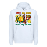 White beer&crawfish that's why i'm here Premium Hoodie - FaDigitalArtStudio
