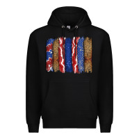 Black 4th of July brushstroke Premium Hoodie - CowGirlArtShop