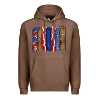 Chestnut 4th of July brushstroke Premium Hoodie - CowGirlArtShop