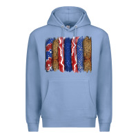Colony Blue 4th of July brushstroke Premium Hoodie - CowGirlArtShop