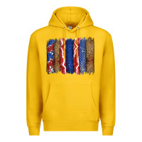 Lemon 4th of July brushstroke Premium Hoodie - CowGirlArtShop