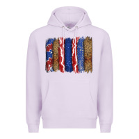 Lilac 4th of July brushstroke Premium Hoodie - CowGirlArtShop
