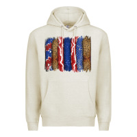 Oatmeal Heather 4th of July brushstroke Premium Hoodie - CowGirlArtShop