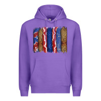 Purple 4th of July brushstroke Premium Hoodie - CowGirlArtShop