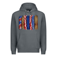 Rock 4th of July brushstroke Premium Hoodie - CowGirlArtShop