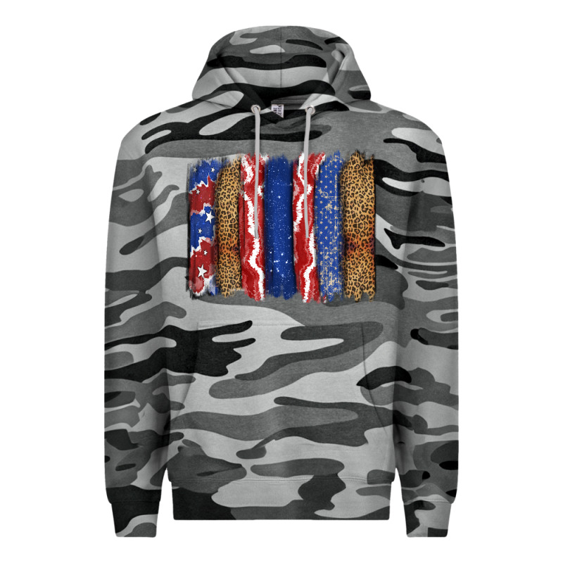 4th Of July Brushstroke Premium Hoodie by CowGirlArtShop | Teevron