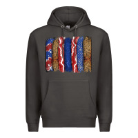 Smoke 4th of July brushstroke Premium Hoodie - CowGirlArtShop