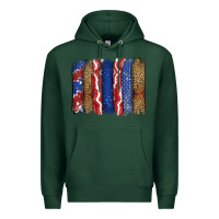 Sports Green 4th of July brushstroke Premium Hoodie - CowGirlArtShop