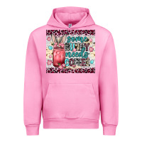 Fuchsia Pink Some bunny needs coffee 20oz tumbler Urban Hoodie - Neo Western