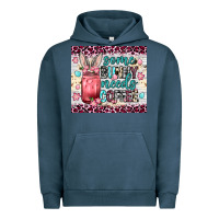 Pigment Midnight Navy Some bunny needs coffee 20oz tumbler Urban Hoodie - Neo Western