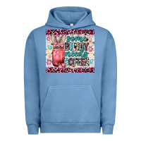 Pigment Pebble Blue Some bunny needs coffee 20oz tumbler Urban Hoodie - Neo Western