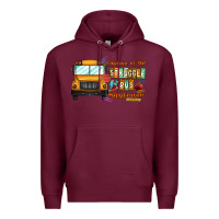 Burgundy captain of struggle bus busdriver Premium Hoodie - CowhideDigitalArt