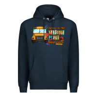 Navy captain of struggle bus busdriver Premium Hoodie - CowhideDigitalArt