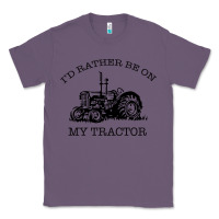 Lavender I D Rather Be On My Tractor Classic Tee - Bettercallsaul