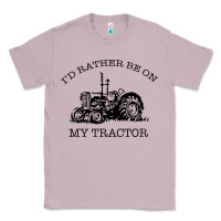Lilac I D Rather Be On My Tractor Classic Tee - Bettercallsaul