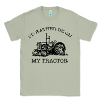Matcha I D Rather Be On My Tractor Classic Tee - Bettercallsaul