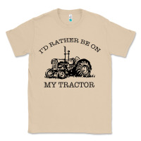 Mushroom I D Rather Be On My Tractor Classic Tee - Bettercallsaul