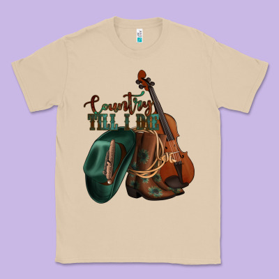Country Till I Die Classic Tee Designed By Jasminsmagicworld