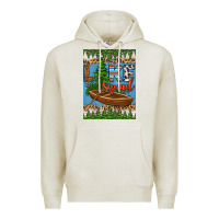 Oatmeal Heather lake squad air freshener Premium Hoodie - HRA Design Shop