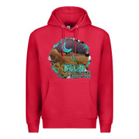 Cardinal neon moon Premium Hoodie - SublimationCraftShop