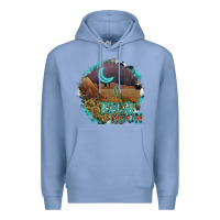 Colony Blue neon moon Premium Hoodie - SublimationCraftShop