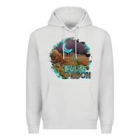 Dove Grey neon moon Premium Hoodie - SublimationCraftShop
