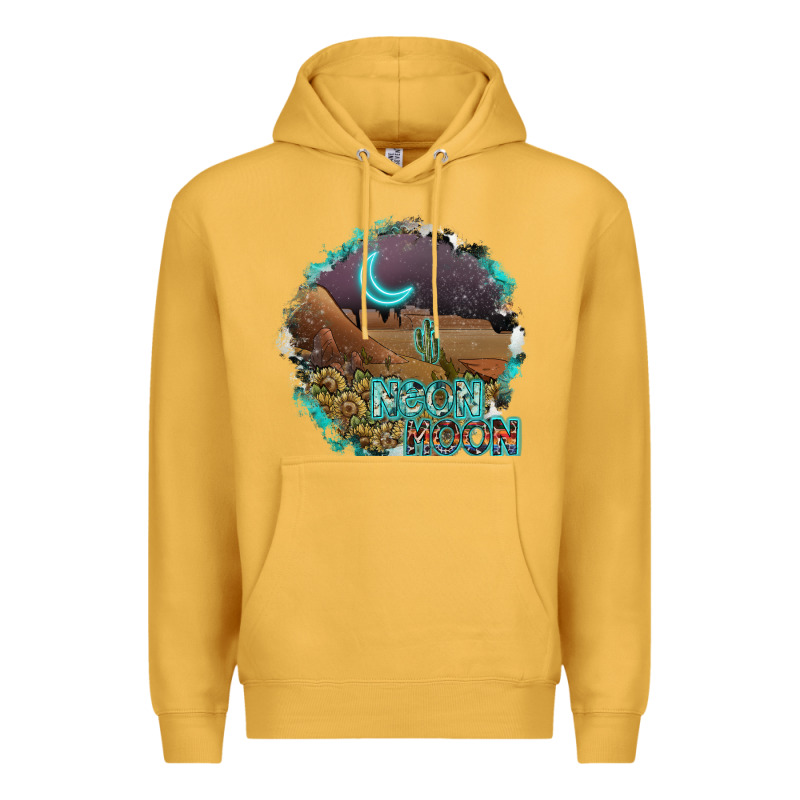Neon Moon Premium Hoodie by SublimationCraftShop | Teevron