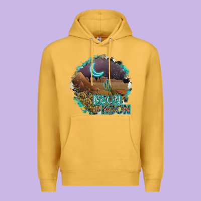 Neon Moon Premium Hoodie Designed By Sublimationcraftshop