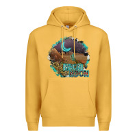 Mustard neon moon Premium Hoodie - SublimationCraftShop