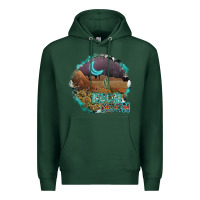 Sports Green neon moon Premium Hoodie - SublimationCraftShop