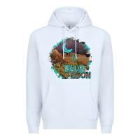 White neon moon Premium Hoodie - SublimationCraftShop