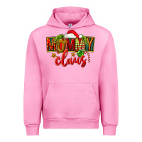 Fuchsia Pink christmas mommy claus Urban Hoodie - FaDigitalArtStudio