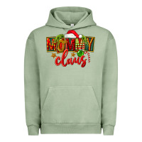 Pigment Oil Green christmas mommy claus Urban Hoodie - FaDigitalArtStudio