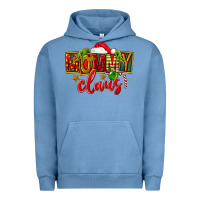 Pigment Pebble Blue christmas mommy claus Urban Hoodie - FaDigitalArtStudio