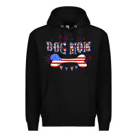 Black 4th of July Dog Mom Premium Hoodie - CowGirlArtShop