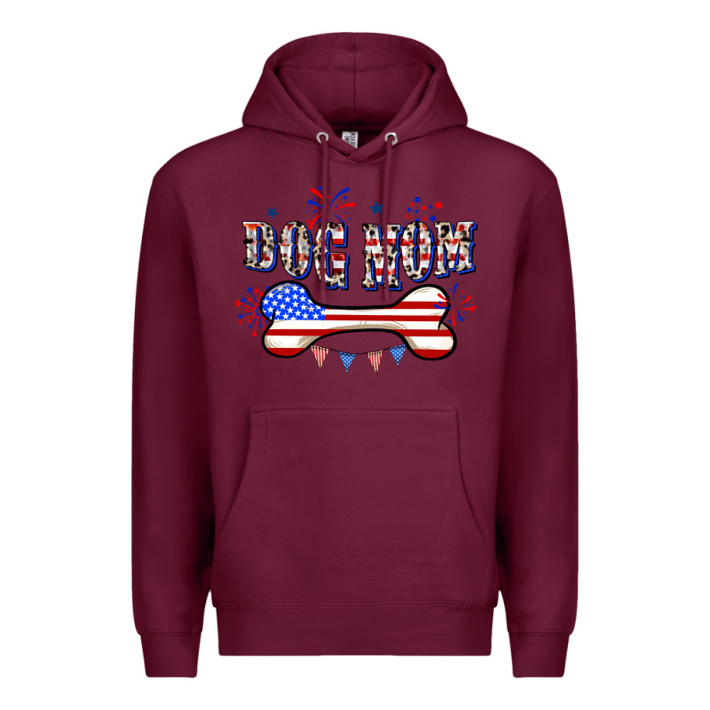 4th Of July Dog Mom Premium Hoodie by CowGirlArtShop | Teevron