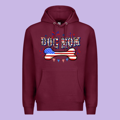 4th Of July Dog Mom Premium Hoodie Designed By Cowgirlartshop