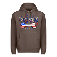 Coffee 4th of July Dog Mom Premium Hoodie - CowGirlArtShop