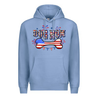 Colony Blue 4th of July Dog Mom Premium Hoodie - CowGirlArtShop