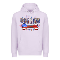 Lilac 4th of July Dog Mom Premium Hoodie - CowGirlArtShop