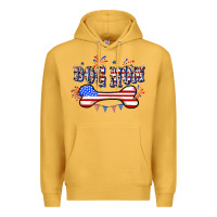 Mustard 4th of July Dog Mom Premium Hoodie - CowGirlArtShop