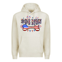 Oatmeal Heather 4th of July Dog Mom Premium Hoodie - CowGirlArtShop