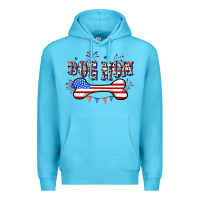 Ocean Blue 4th of July Dog Mom Premium Hoodie - CowGirlArtShop