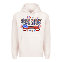 Pale Pink 4th of July Dog Mom Premium Hoodie - CowGirlArtShop
