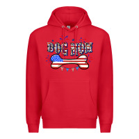 Red 4th of July Dog Mom Premium Hoodie - CowGirlArtShop