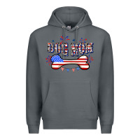 Rock 4th of July Dog Mom Premium Hoodie - CowGirlArtShop