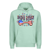 Seafoam 4th of July Dog Mom Premium Hoodie - CowGirlArtShop