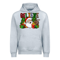 Heather Grey believe Urban Hoodie - CowhideDigitalArt