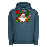 Pigment Midnight Navy believe Urban Hoodie - CowhideDigitalArt